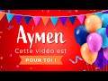 Joyeux anniversaire Aymen !