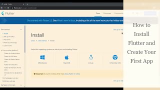 How to Install Flutter in VSC | Install Flutter and Create Your First App