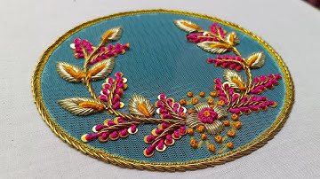 Aari work net fitting tutorial || How to fit net in fabric || #aariembroidery2_0 #aariwork