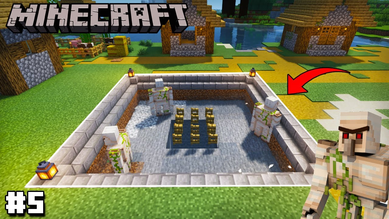 I FINALLY BUILD UNLIMITED IRON FARM | MINECRAFT #5 - YouTube