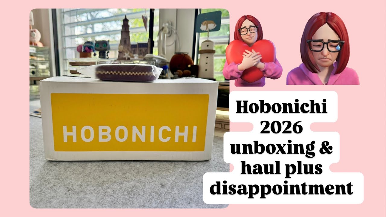 Hobonichi 2026 unboxing & haul part II + disappointment