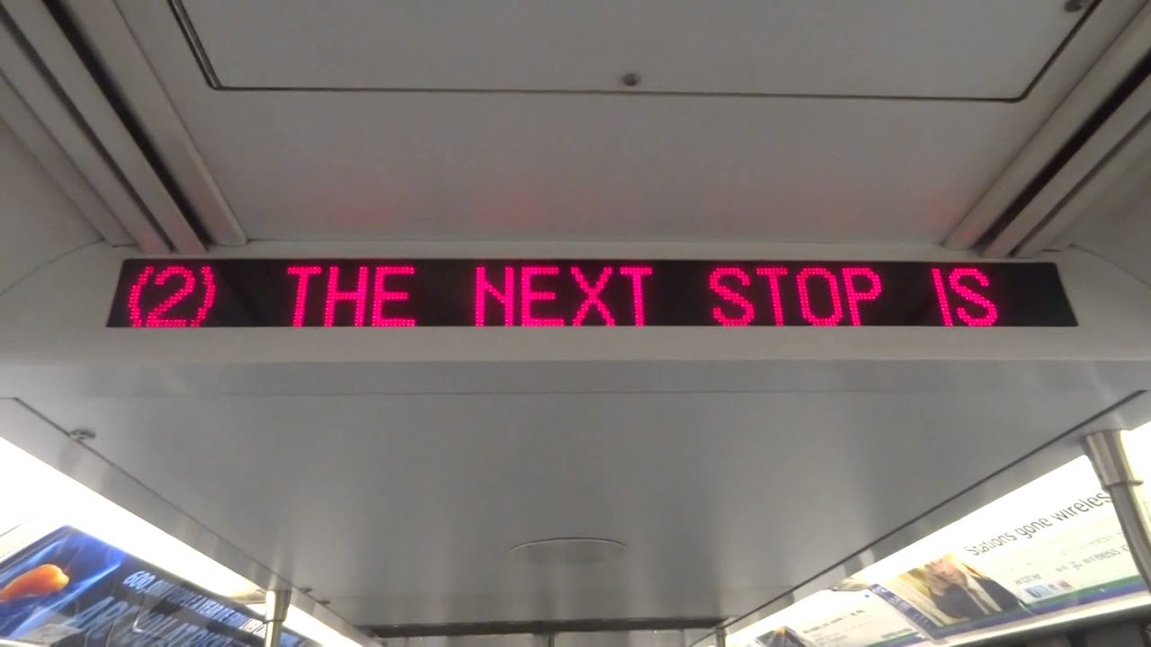 R142 Led NYC Subway Special: R142 (2) Interior Destination Sign To Chambers ...