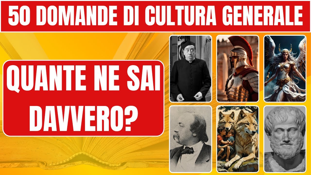 50 Domande di Cultura Generale con Risposte ✨ Quanto Sei Preparato?  ✨ Scopri il Tuo Livello!