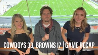 What happened in the Browns loss to the Cowboys Game recap