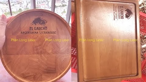 Dịch vụ in Khắc Laser lên Thớt Gỗ Thớt Nhựa lấy liền 2 phút Giá Rẻ