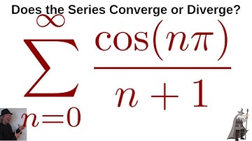 Infinite Series SUM(cos(n*pi)/(n + 1)) Calculus II Alternating Series Test Example