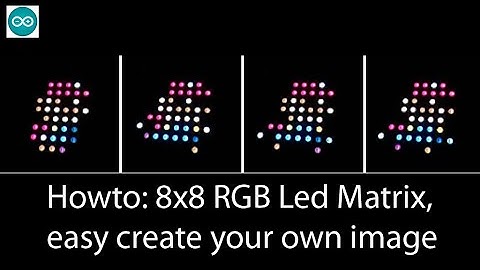 Howto: 8x8 NeoPixel RGB Matrix animation Arduino and Excel, Import Image in Excel and convert