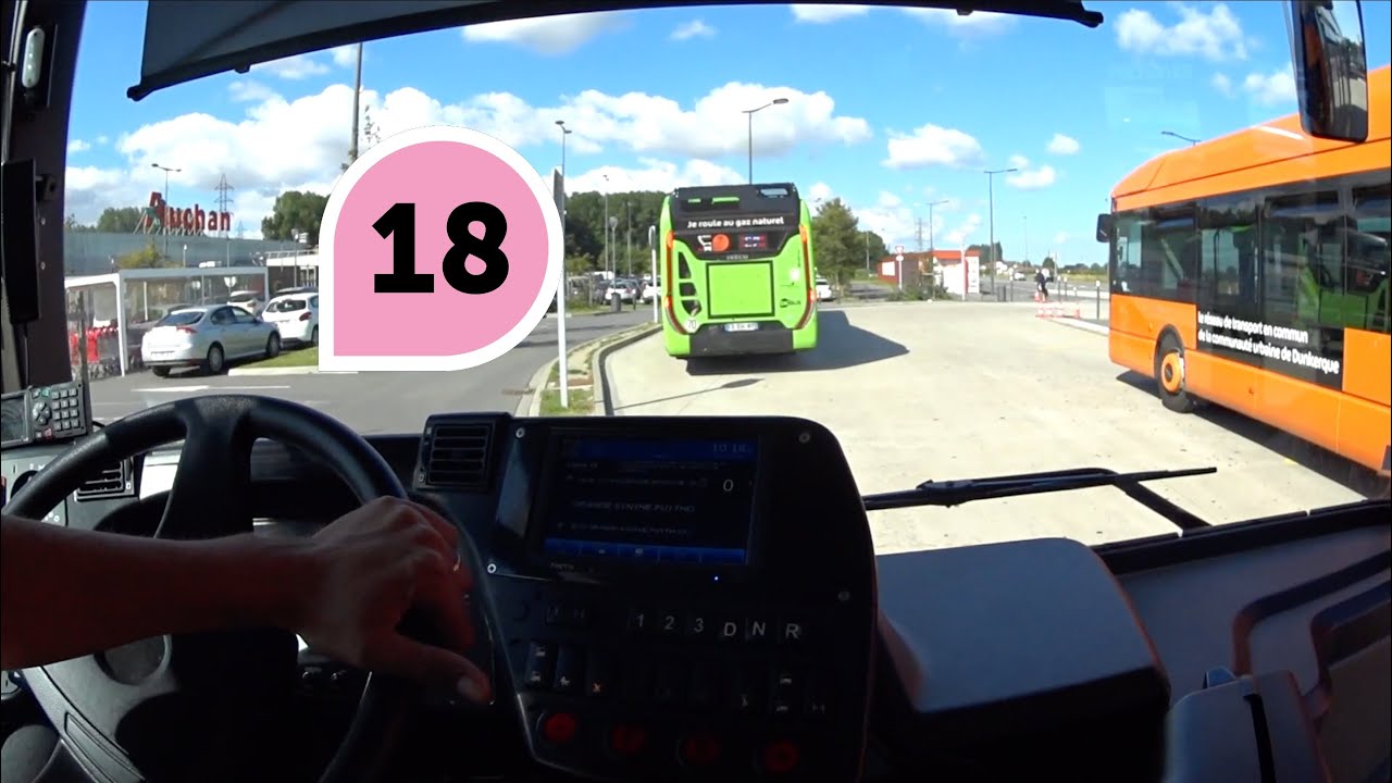 [CABRIDE] Ligne 18 - de Grande-Synthe à Coudekerque-Branche en Urbanway 12 GNV | DK'Bus