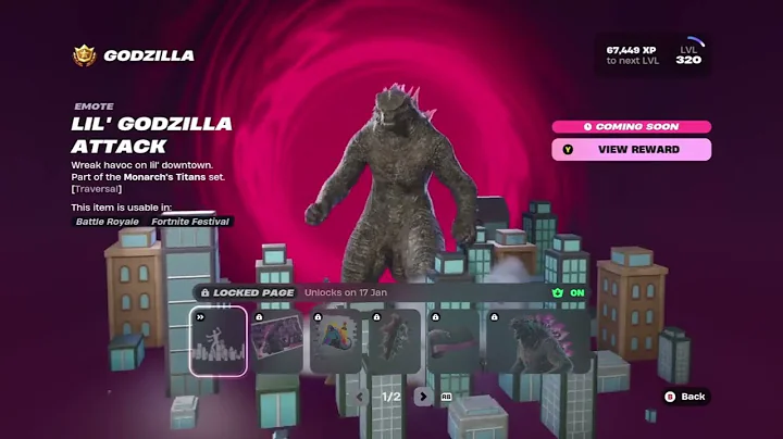 Fortnite X Godzilla ALL Cosmetics Review + Release Date!! #fortnite #godzilla #kong #monsterverse
