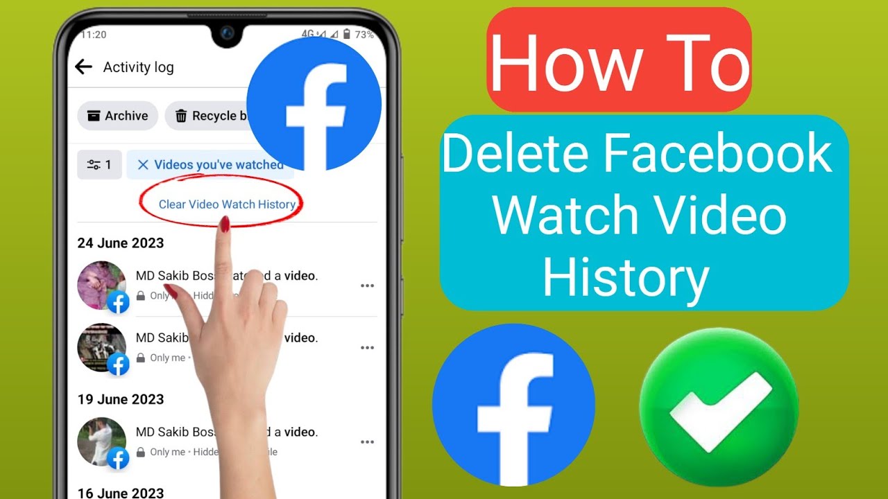 How To Delete Facebook Watch Video History 2023 Clear Facebook Watch