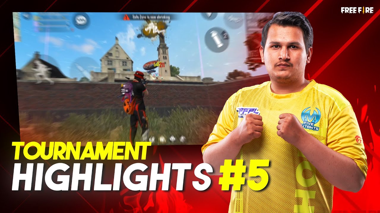 TOURNAMENT  HIGHLIGHTS #5 BY 5MT SAJID |FREE FIRE PAKISTAN🔥