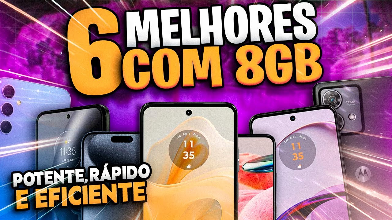 TOP 6 MELHORES CELULARES 8GB DE RAM em 2025 (Confira o Melhor Celular ...