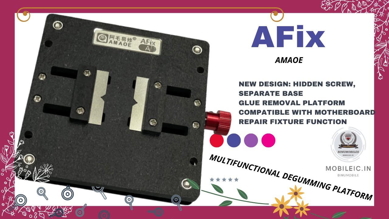 video AMAOE AFIX-A IC CHIP GLUE REMOVAL