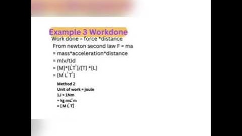 Two easy methods. how to derive dimensional formula of physical quantities.