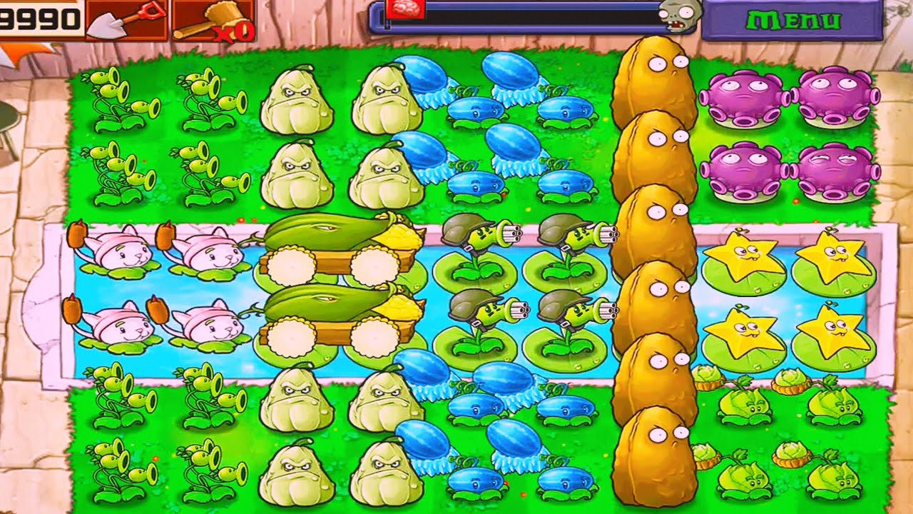 PVZ Gameplay | Last Stand Endless | Strategy Plants Vs All Zombies Full ...