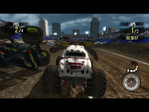 Monster Jam: Path of Destruction Wii Gameplay HD (Dolphin Emulator)
