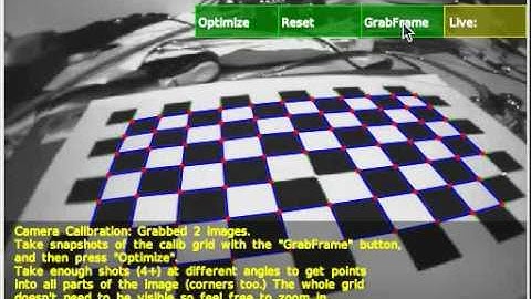 PTAM usage example: Camera calibration and tracking