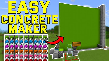 EASY Concrete Maker Minecraft Bedrock 1.21+ (Bedrock,Mcpe,Ps4,Xbox)