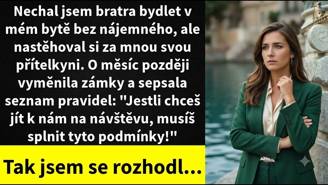 Myslela jsem, že dělám správnou věc, když jsem nechala svého mladšího bratra bydlet ve svém bytě po rozvodu. Máma mě prosila, ať mu pomůžu, a já souhlasila – jen dočasně. O dva měsíce později jsem...