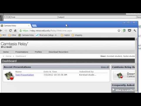 Getting Started with Camtasia Relay at MiraCosta College