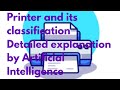 Printer and its Classification