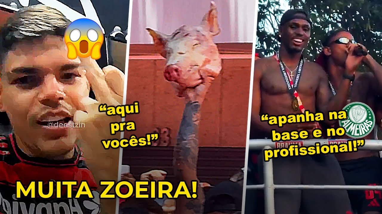 AS MELHORES ZOEIRAS E PROVOCAÇÕES DO FLAMENGO CONTRA O PALMEIRAS