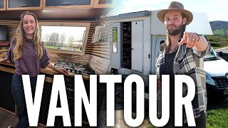 VAN TOUR Of Our Box Truck Yous!! Come See How We Built Our Home & Live Fulltime Tiny  Vanlife 2024