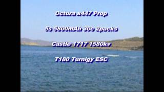 Rc Cigarette Boat Salt Water Test Lavrion No2