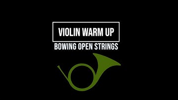 Violin Play Along Warm Up for Beginners | Bowing Open Strings