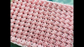 Crochet Stitch Tutorial |  Stitch for Blanket, Wrap or Infinity Scarf