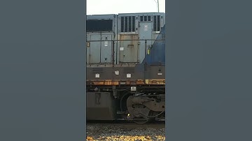 CSX #7764 RARE DASH 8 PULLS OUT OF MONCRIEF YARD WITH 4 ENGINES THEN BACKS BACK IN