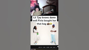 Lil Tjay knows damn well Fivio bought her that bag 😭 #liltjay #fivioforeign #kaicenat #ishowspeed