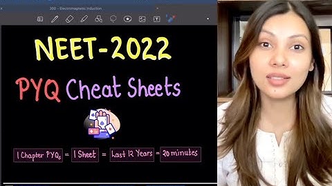 PYQ Cheat Sheets For Physics | NEET 2022 | Watch now & Get involved | This is Chaudhary