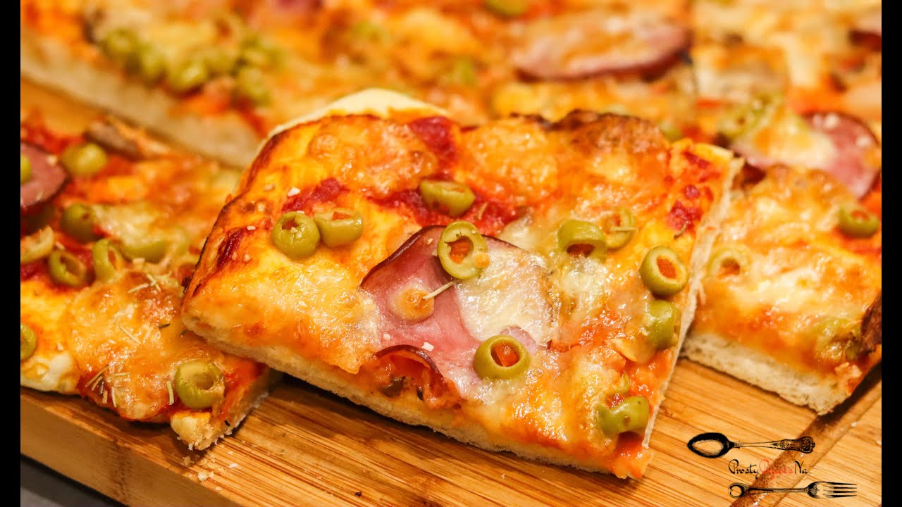 Pizza Slowianska Na Duzej Blaszce Dla Calej Rodziny Youtube