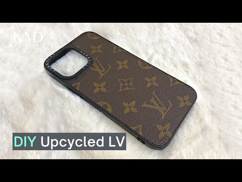 3-Minute Easy DIY Louis Vuitton Phone Case | Upcycled LV Iphone Case