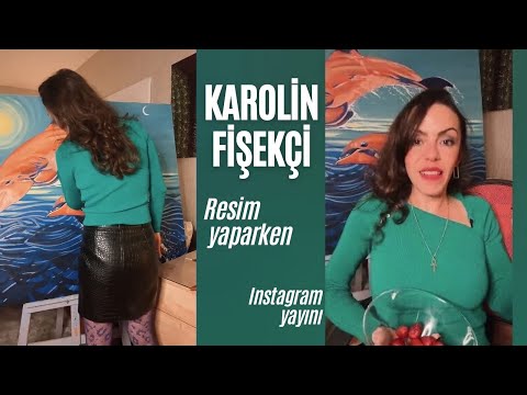 9 Nisan Resim Yaparken İnstagram Canlı Yayını