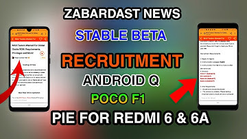 Android Q Beta Testers Are Needed for Poco F1 | Android Pie Stable Update for Redmi 6 & Redmi 6a