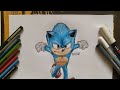 How to DRAW NEW SONIC DESIGN | Sonic The movie's