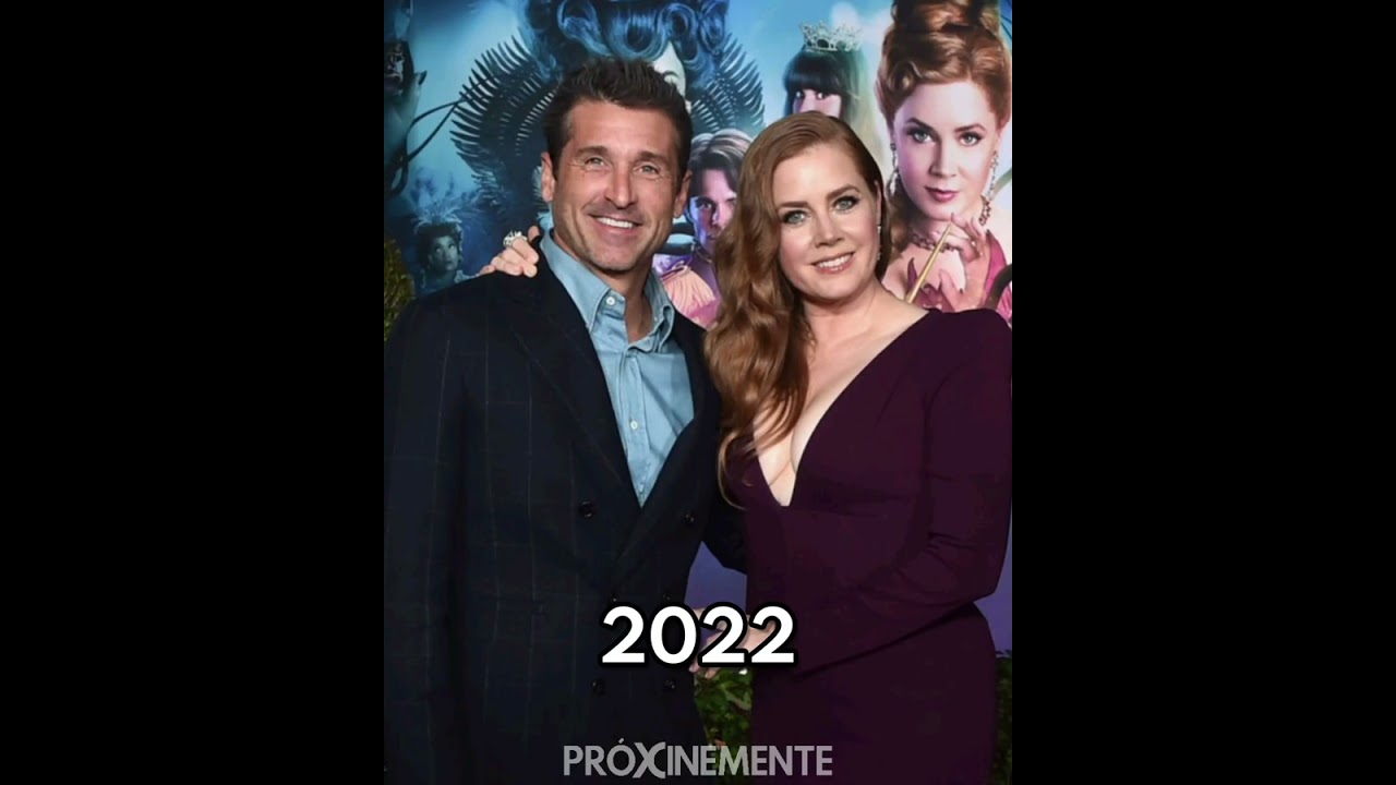 Amy Adams y Patrick Dempsey. 2007 vs 2022. 👗 