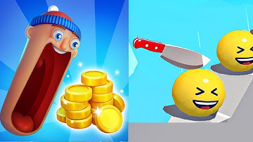 Hopping Heads VS Slice it All -  MAX LEVEL Gameplay Walkthrough  Android NEW UPDATE Ep 1