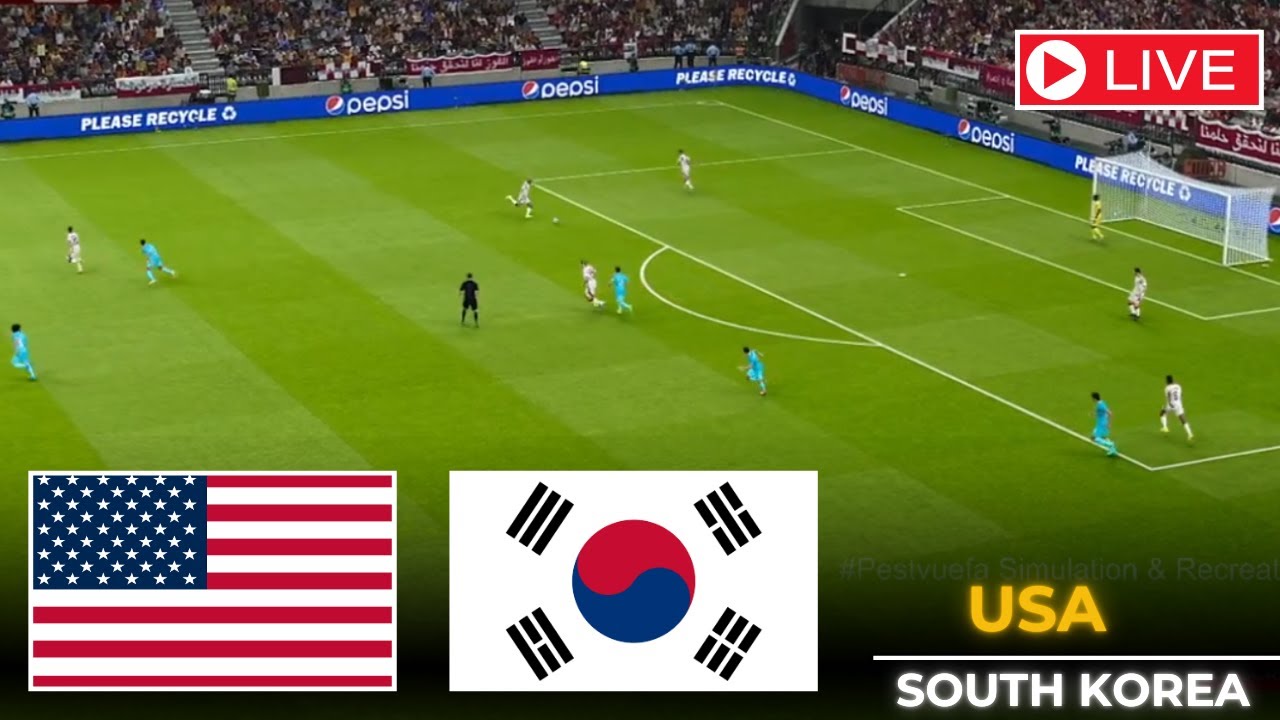 USA vs South Korea LIVE | Friendly International Full Match HD - eFootball PES 21 Simulation
