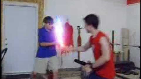 Lightsaber Rotoscope test with GIMP