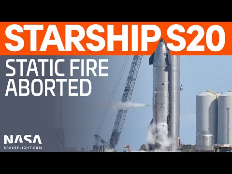 Ship 20 Aborts Static Fire Attempt | SpaceX Boca Chica