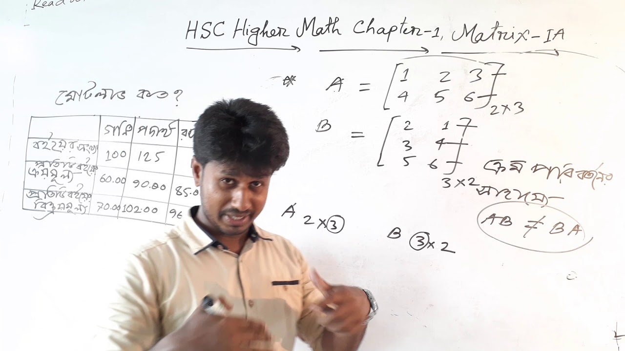 HSC Higher Math Chapter 1 Matrix How To Learn Matrix By Easy Technic hsc-higher-math-chapter-1-matrix-how-to-learn-matrix-by-easy-technic
