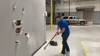Sales Team Takes a Swing at Construction Demo!