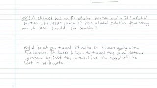 Solving A System Of Linear Equations In Two Variables - Problem 8