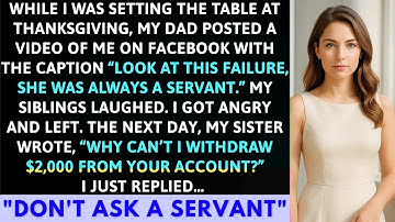 Terwijl ik de tafel dekte voor Thanksgiving, nam mijn vader een video van mij op en plaatste die op