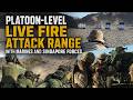 Platoon-Level Live Fire Attack Range with Marines and Singapore Forces