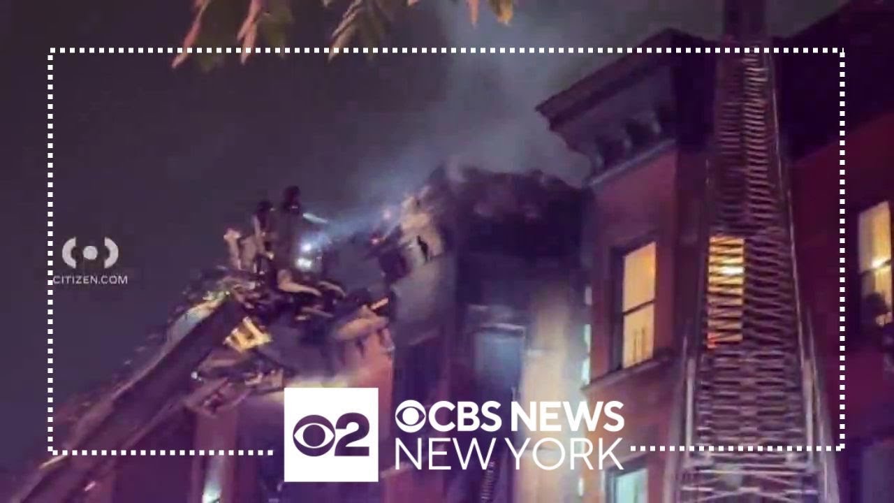 2 injured in fire in Sunnyside, Queens - YouTube