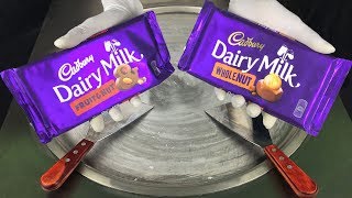 Huge Cadbury Dairy Milk Chocolate Ice Cream Rolls | WholeNut | ASMR Satisfying New 4k Video 2020